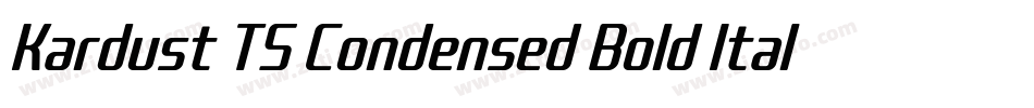 Kardust TS Condensed Bold Italic字体转换